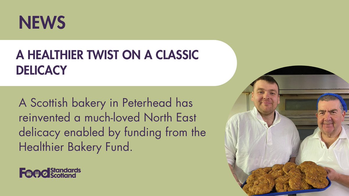 The Healthier Bakery Fund initiative recently helped a Scottish bakery create a healthier version of the buttery, a famous delicacy in the North East of Scotland. Find out more at: bit.ly/4bRmJqy #HealthierBakeryFund