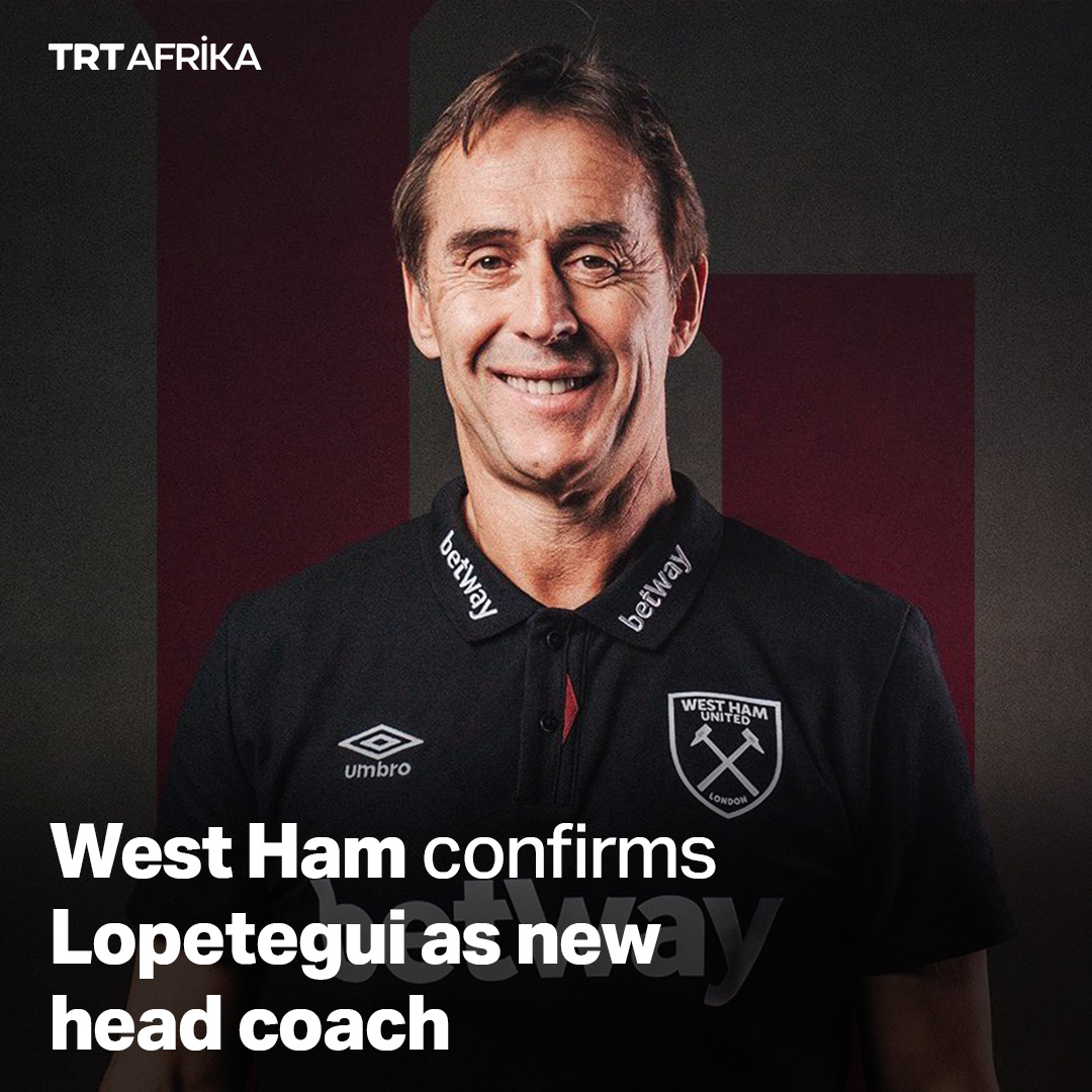 Julen Lopetegui signs a two-year deal with West Ham as their new head coach. He previously coached Wolverhampton Wanderers in the Premier League Read more👇 trtafrika.com/sports/lopeteg…