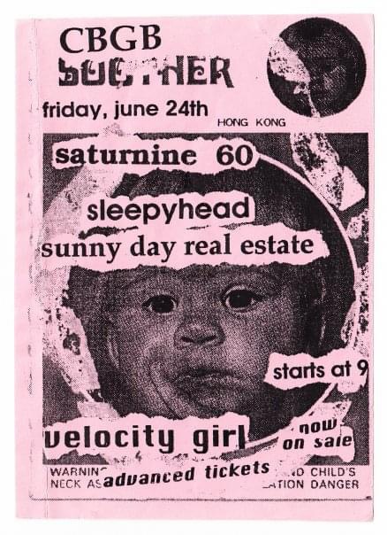Here's another flyer, this one sent in by Jennifer Baron of Saturnine, Ladybug Transistor and The Garment District This was a 1994 show at CBGBs ..pretty interesting lineup!