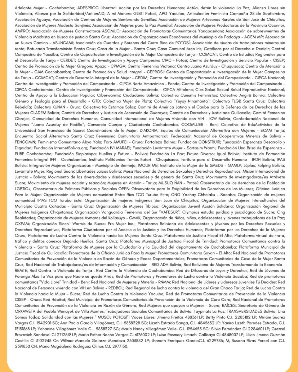 📌 REDES Y ORGANIZACIONES DEFENSORAS DE LOS DERECHOS DE LAS MUJERES Y NIÑAS, ORGANIZACIONES SOCIALES DE MUJERES Y COLECTIVOS FEMINISTAS, RESPALDAN EL PRONUNCIAMIENTO DE LA DEFENSORÍA DEL PUEBLO.

#PorLaVidaDeLasMujeres
#NiUnPasoAtrás 
#CatólicasYFeministas
