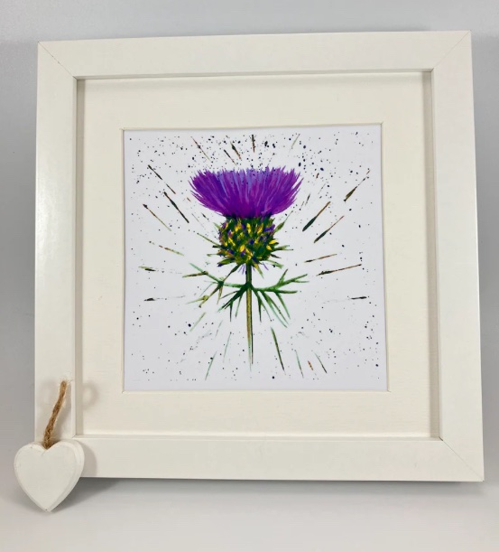 💚Contemporary Scottish Thistle original art print 💜 #earlybiz #MHHSBD #elevenseshour #TheCraftersUK etsy.com/uk/listing/166…