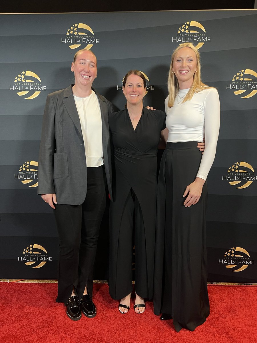 As alumni of the US National Team, our staff had a great time at the USA Volleyball Hall of Fame banquet in Columbus last night #GoBucks