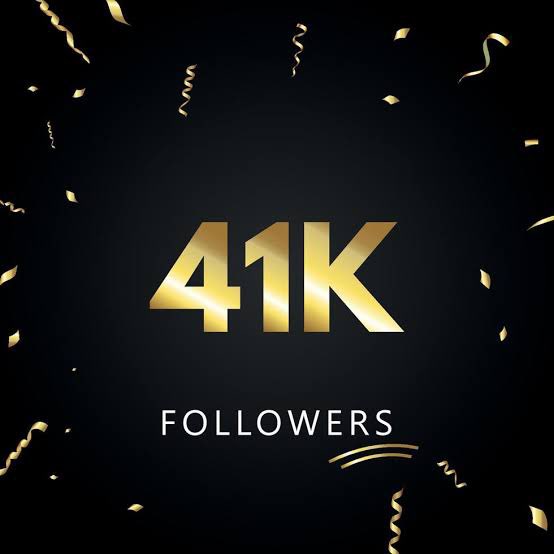 41,000 followers bros 👊