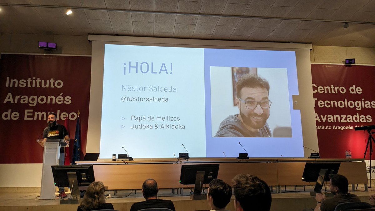 dani_latorre's tweet photo. Momento de @nestorsalceda, sobre seguridad de la nube a entornos industriales #DevopsZaragoza https://t.co/sL11NauLcc
