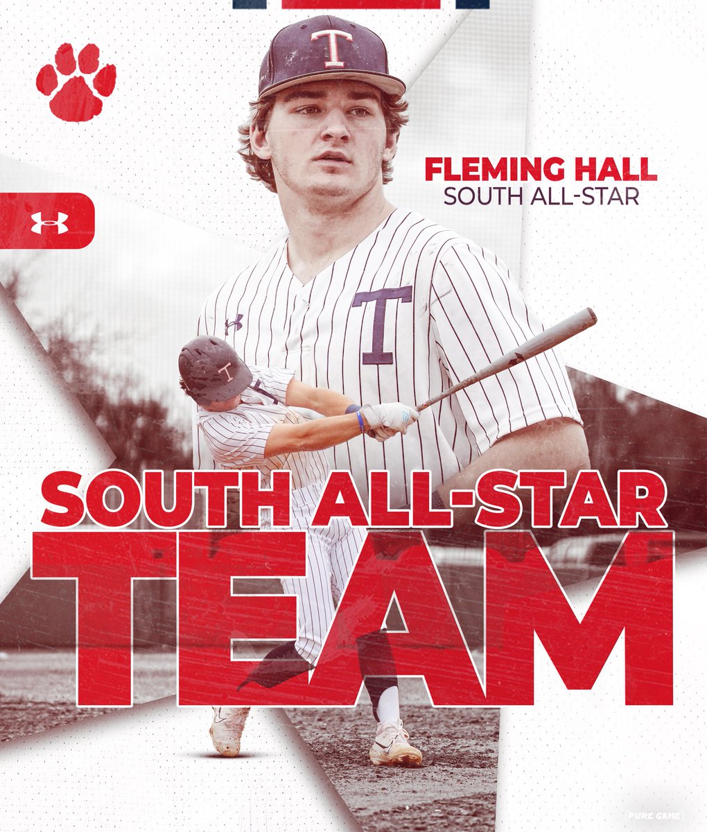 TPSAthletics1's tweet image. Congratulations to Fleming Hall for being named to the AHSAA All-Star Team! Fleming will compete for the South this summer in the AHSAA North-South All-Star baseball game. Let’s GO! #trinitybaseball #ahsaa #allstars