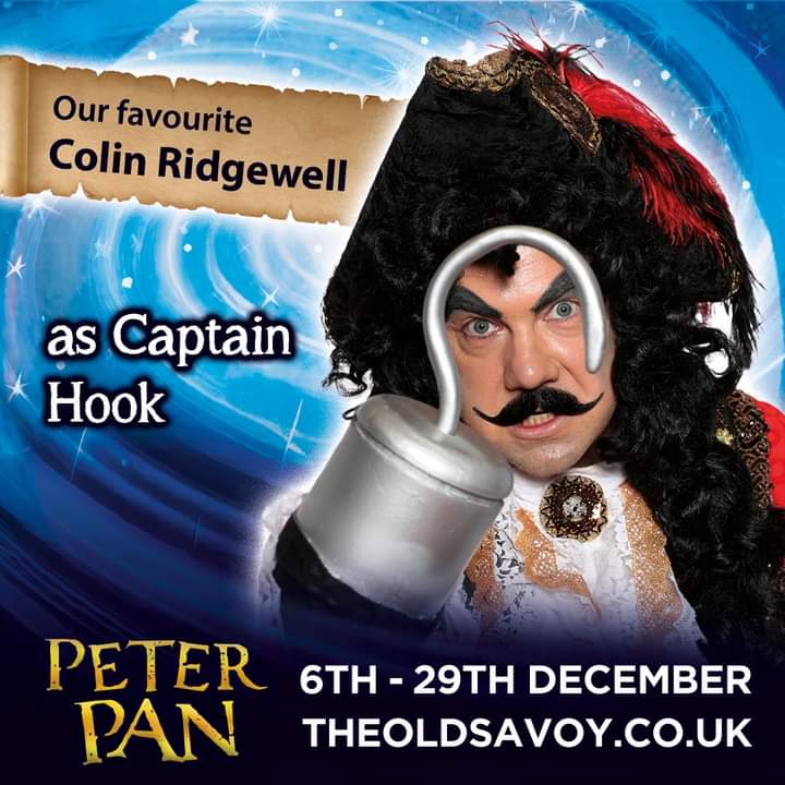 Grange Hill star and Northampton resident Dame COLIN RIDGEWELLb <a href="/ColinRidgewell/">Colin Ridgewell</a> returns out of frock this year <a href="/decotheatre/">The Old Savoy - Home of The Deco Theatre</a> to star as Captain Hook in PETER PAN from 6th December.
#panto #northampton #peterpan #grangehill