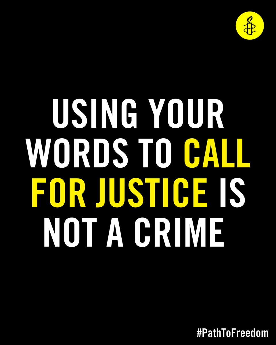 Using your words to call for justice is not a crime. But Alaa Abdel Fattah was wrongly imprisoned for doing just that. Urge the UK government to help secure Alaa’s freedom now ➡️ amn.st/6011dAKk1