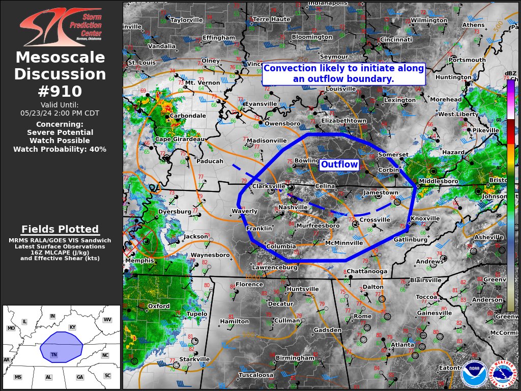 11:55am CDT #SPC_MD 0910 , #tnwx #kywx, spc.noaa.gov/products/md/md…