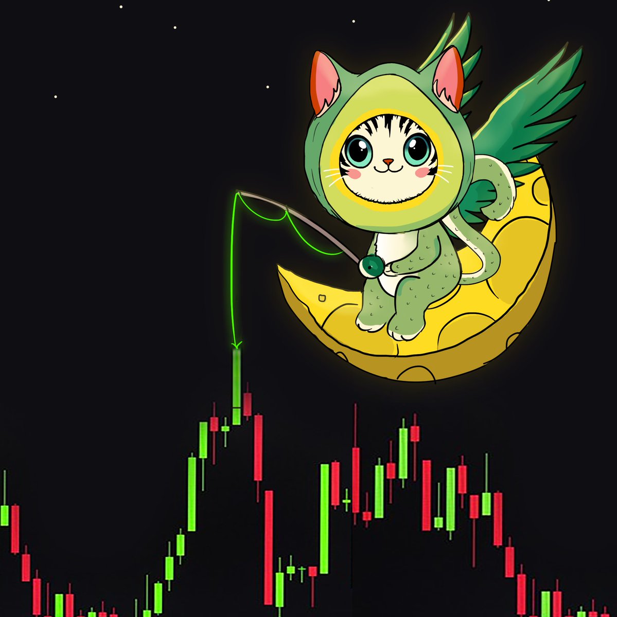 Flying Avocado Cat tweet media