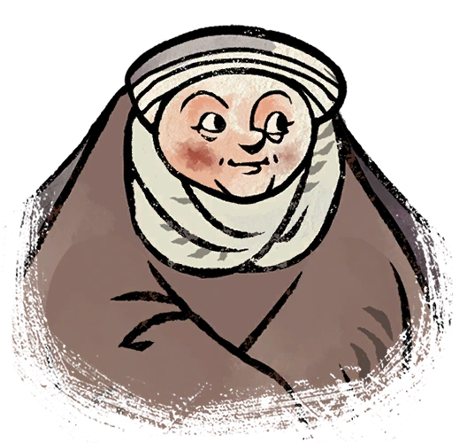 Sometimes I think about how sister Gertrude is just perfectly shaped ROUND