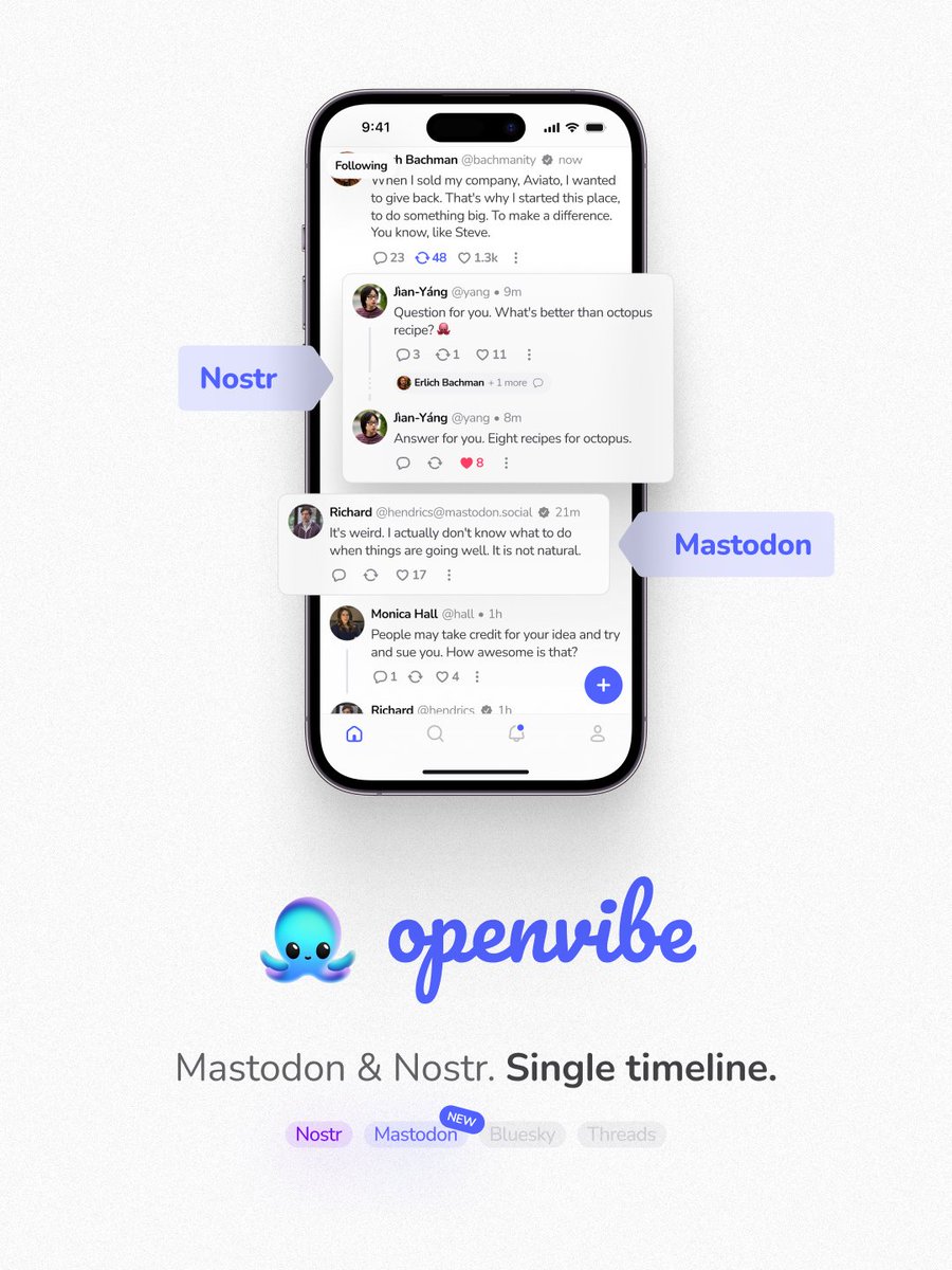 Openvibe tweet media