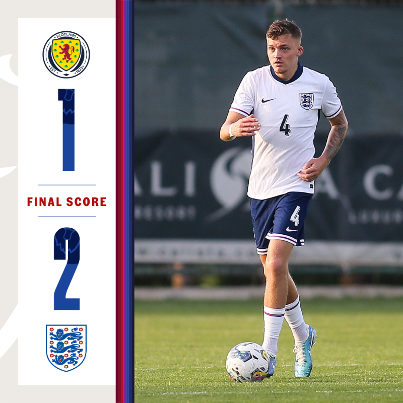 England's tweet photo. Three out of three 🙌

Our England Deaf men’s team have booked a quarter-final spot at the European Deaf Men Football Championships thanks to a 2-1 win against Scotland!