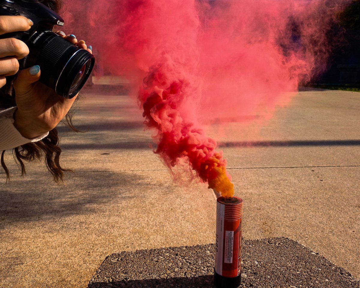 Artteach13's tweet photo. Last #chsart post for the 23-24 school year and itโs a good one!!! Smoke bomb pics are in! Enhoy! @Crestwood_HS https://t.co/eRhippXXeo