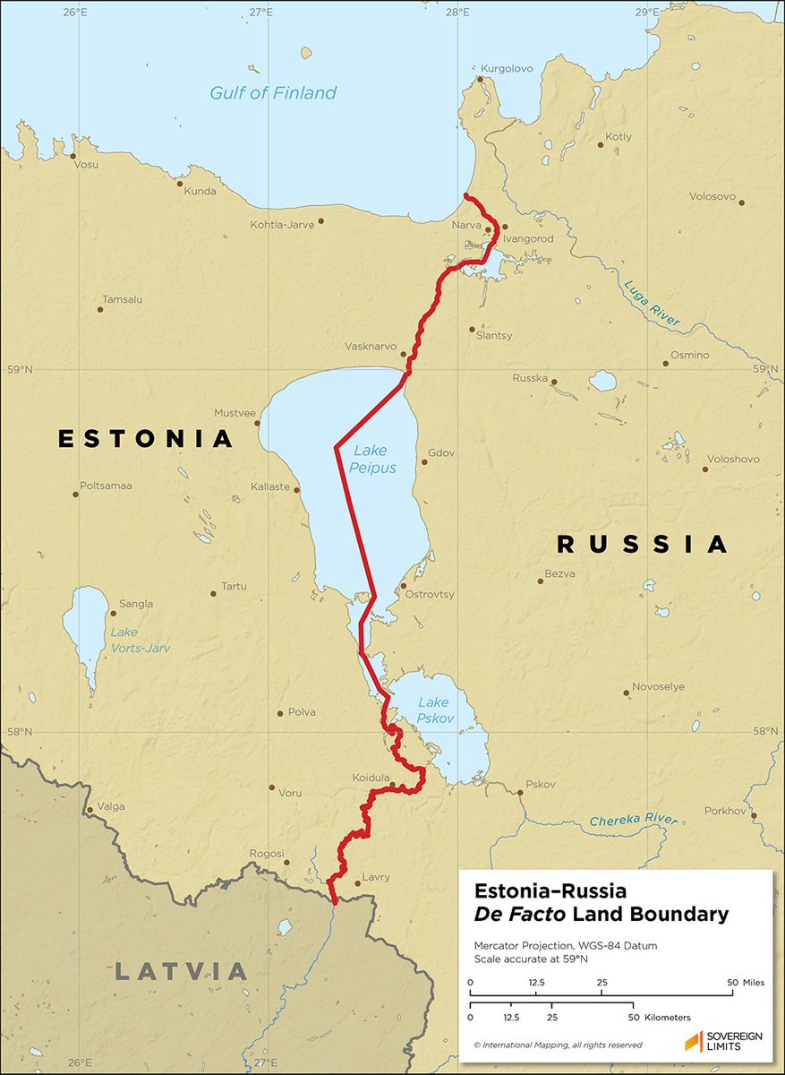 BREAKING: Last night, Russia removed the light buoys delineating the border between Russia and Estonia in the Narva river. This happened after previous reports stating that Russia intends to unilaterally change its maritime borders with Finland and Estonia. 🇷🇺🇪🇪🇫🇮 is