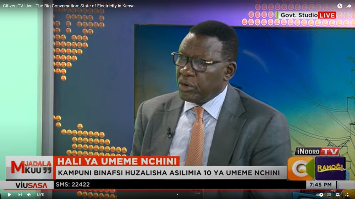 The last-mile program is a very good program that the government is running. We will be signing contracts with contractors to power 260,000 homes in 34 counties. - Davis Chirchir, CS Energy and Petroleum #TheBigConversation #PoweringKenyans ^JC
