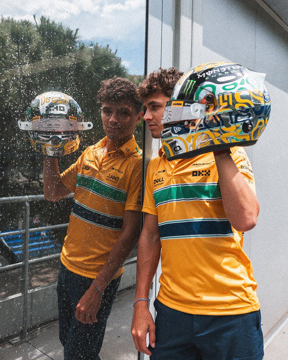 The Senna Chrome lid by Lando. 🤩

#MonacoGP 🇲🇨 #Senna30
