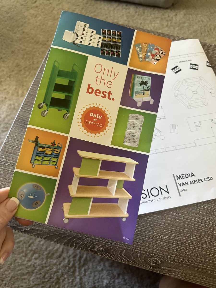 shannonmmiller's tweet image. So fun looking through all of the innovative storage ideas and creative display and cataloging supplies from @demco as I think about our ⭐️NEW⭐️library coming soon to #vanmeter

#librarydesign #libraryideas #demco #tlchat #futurereadylibs #istelib