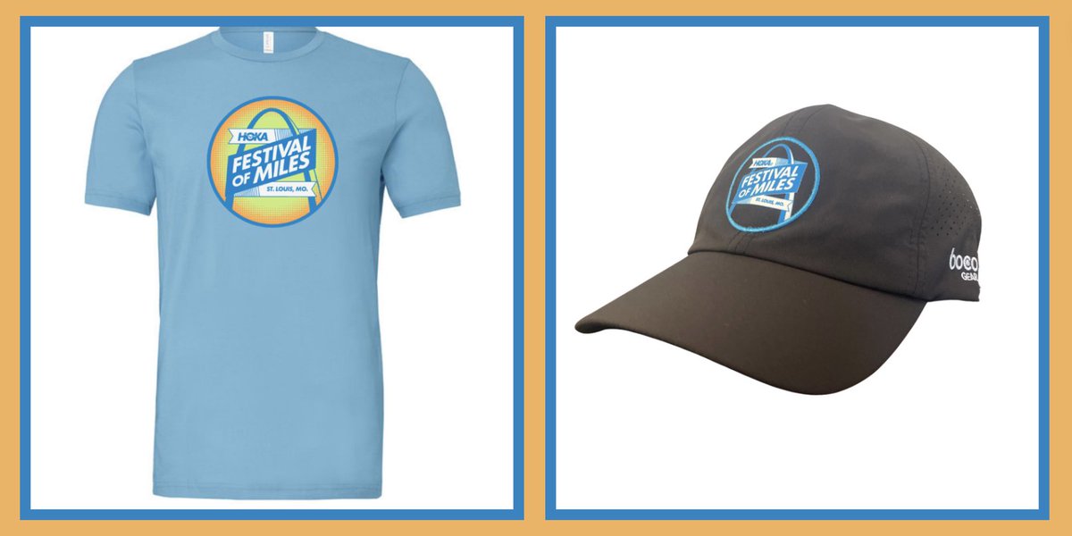 Pre-order your official HOKA Festival of Miles merch! This year we are offering a super soft tri-blend tee and a technical running hat! Pre-order closes May 28. A limited quantity of merch will be sold at the event while supplies last. runsignup.com/TicketEvent/HO…