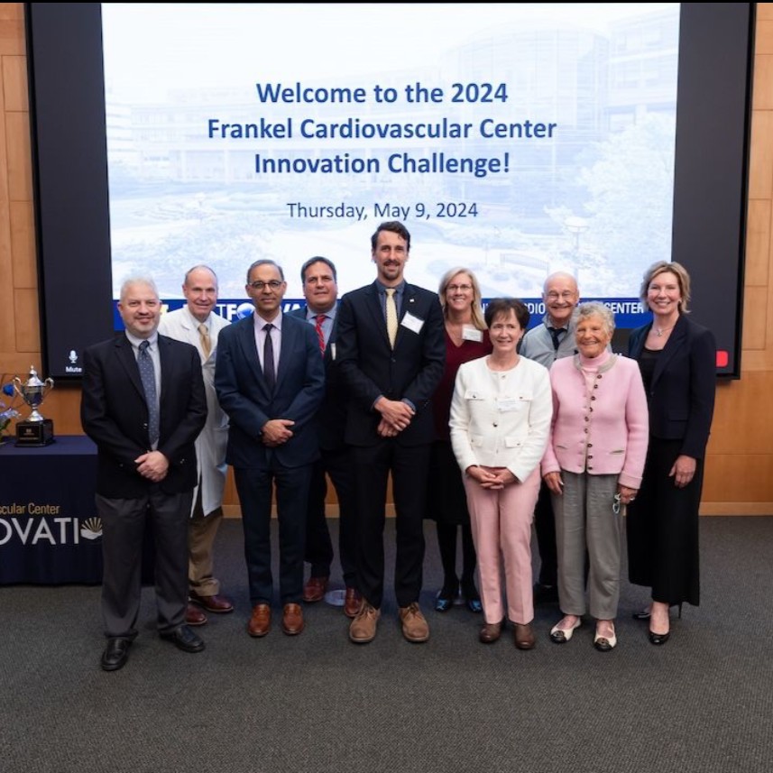 He’s a winner (again)! Gardner Yost, M.D., M.S., and his team won the Frankel Cardiovascular Center Innovation Challenge with their project BoneDry – A Novel and Improved Sternal Closure System. Congrats!