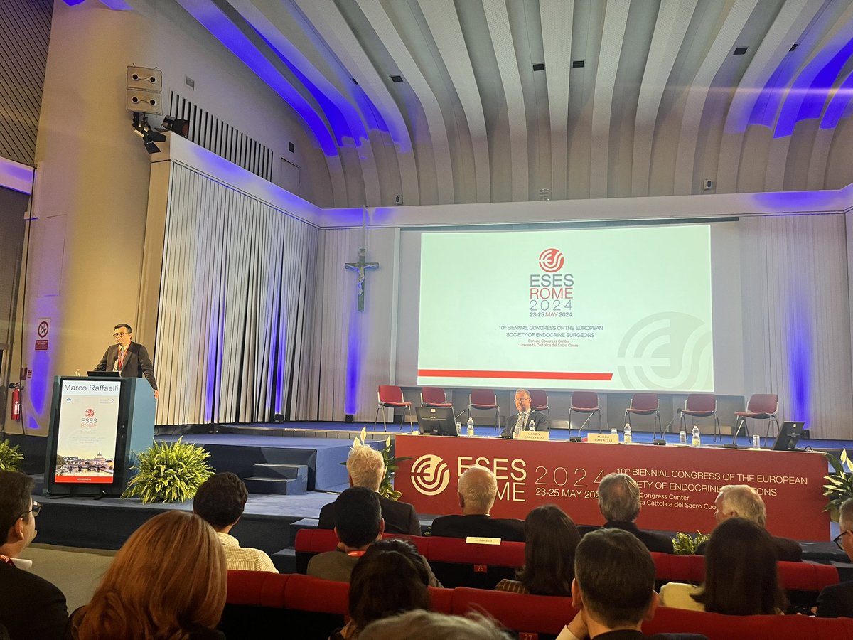 Let’s start!! 10th Biennial Congress of the European Society of Endocrine Surgeons in Rome. Universita Cattolica del Sacro Cuore @BJSurgery @BJSAcademy @UEMSSurg @UEMSEurope