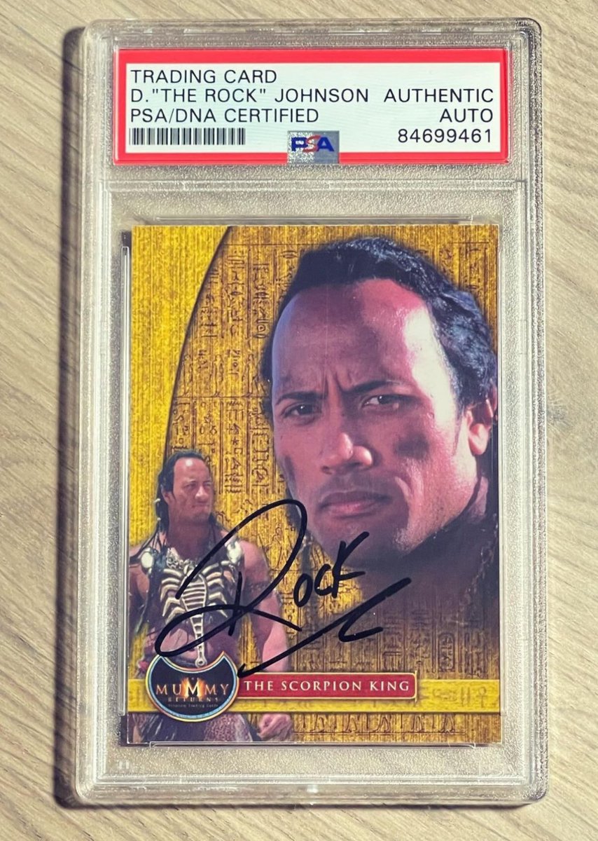 RealRichHopkins's tweet photo. ‼️🚨10-Day eBay Auction starting tonight at 9pm EST🚨‼️ I will share the auction links once both are live!

#WrestlingCards #PSAgrade #PSADNA #RicFlair #NatureBoy #Wooooo #TheRock #DwayneJohnson #TheScorpionKing https://t.co/0BpX5c5Xtx
