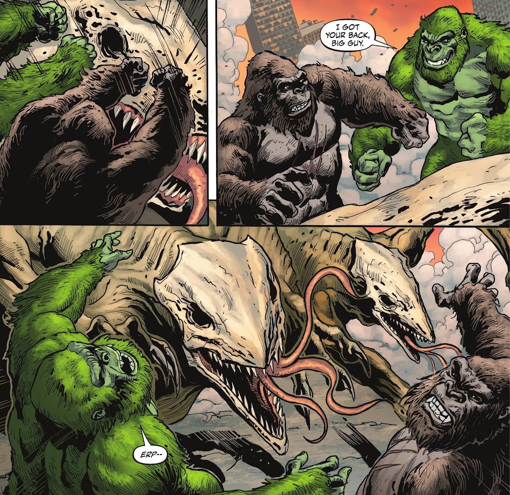 Beast Boy calling Kong big guy and telling him hes got his back is among the coolest things ever printed
