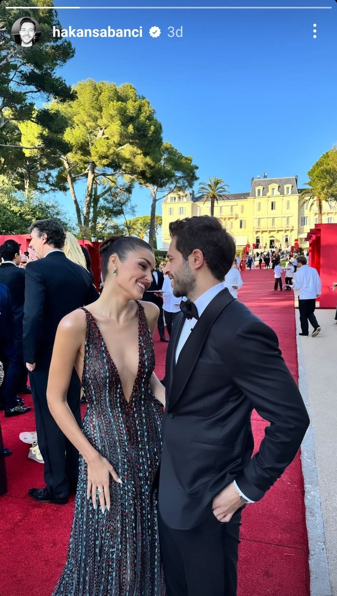 #HandeErçel'in sevgilisi Hakan Sabancı'dan #amfAR2024 paylaşımı💫 #HandeErçelCannes24 #Cannes2024
