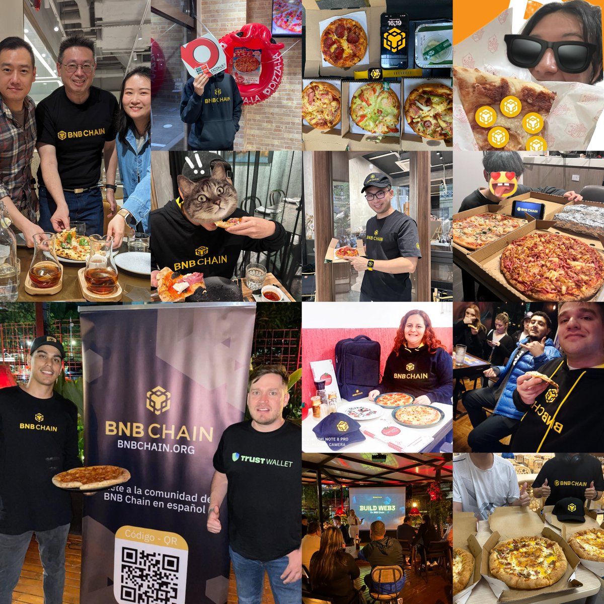 Bitcoin Pizza Day was an absolute blast! 🤩 Cheers to many more community moments like these! 🍕🎉 #BNBPizzaDay