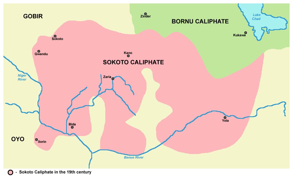 akogunsmith's tweet photo. @Bigboy_freddy1 @Mrbiggyjoe @instablog9ja Kano was important only after Sultan. Sheu of Borno was even more powerful than Emir of Kano. Borno is independent and wasn’t conquered by Fulani. Emir of Kano is just one of many Emirs.

Dan Fodio divided Fulani Caliphate into 2 and Kano wasn’t even in the Fulani top 2 Emirates. https://t.co/GPmS3h8GOO