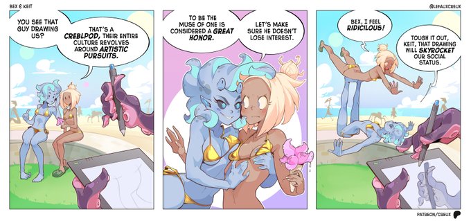 This is why I became an artist but so far reality hasn't measured up to my expectations.
---
Two bonus panels and one alt available to p'tro'ns. 