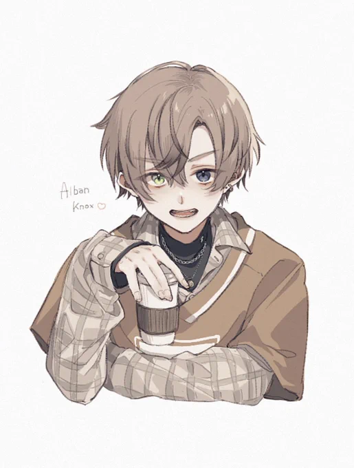 絵チャでアルバーンくん #AlbanKnoxArt 