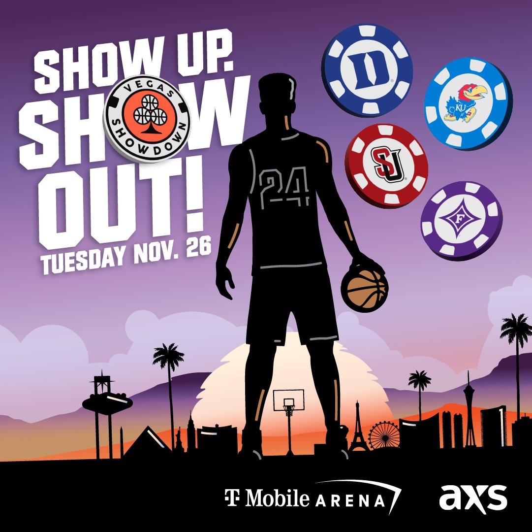 🏀 JUST ANNOUNCED 🏀 

<a href="/TheLVShowdown/">Terry’s Chocolate Vegas Showdown</a> is BACK and heads to T-Mobile Arena! The four-team bracket is here to showcase the finest in college basketball. Show up and show out on Tuesday, November 26th. Stay tuned for ticketing info.

🎟️ ➡️ spr.ly/6010dfO4q