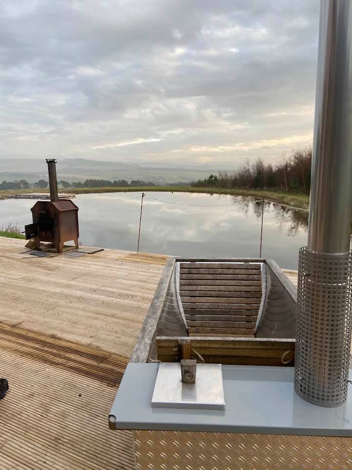 #ThrowbackThursday this was back before #TinyHomeBorders - we had a pond, a deck, Greta and a tub, oh and that view!

#GoRural #ScottishAgritourismMonth