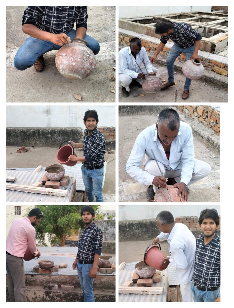 BjpkmJ's tweet photo. परिंडा लगाओ अभियान के #पांचवें_दिन शाहपुरा नगरपालिका में साथियों द्वारा घर पर ही पुराने मटको से परिंडे तैयार कर छत पर पक्षियों हेतु लगाए गए। छत के पास नीम वृक्ष होने के कारण परिंडे का महत्व भी बढ़ गया। इस अवसर पर अक्षय शर्मा, मंगल चंद चावला, नवरतन चावला मौजूद रहे। https://t.co/0Bf6CY4CsX
