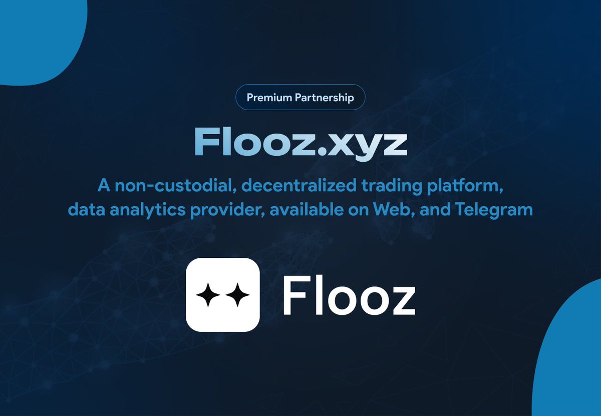 RaidSharks (@raidsharks) on Twitter photo 🚀 Exciting News! 🚀
We are thrilled to announce a groundbreaking premium partnership with <a href="/flooz_xyz/">The Vibe Trading App by Flooz</a>!
Flooz is a non-custodial, decentralized trading platform, data analytics provider, available on Web, and Telegram. Iris is powered by Flooz, and enables you to create a 🚀 Exciting News! 🚀
We are thrilled to announce a groundbreaking premium partnership with <a href="/flooz_xyz/">The Vibe Trading App by Flooz</a>!
Flooz is a non-custodial, decentralized trading platform, data analytics provider, available on Web, and Telegram. Iris is powered by Flooz, and enables you to create a