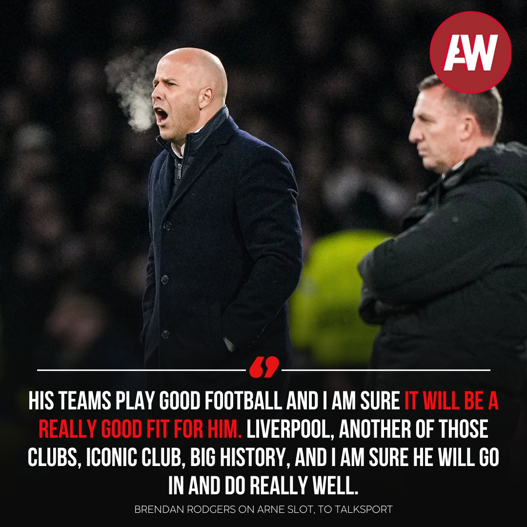 Brendan Rodgers knows what it's like to play against - and lose to - Arne Slot 😄