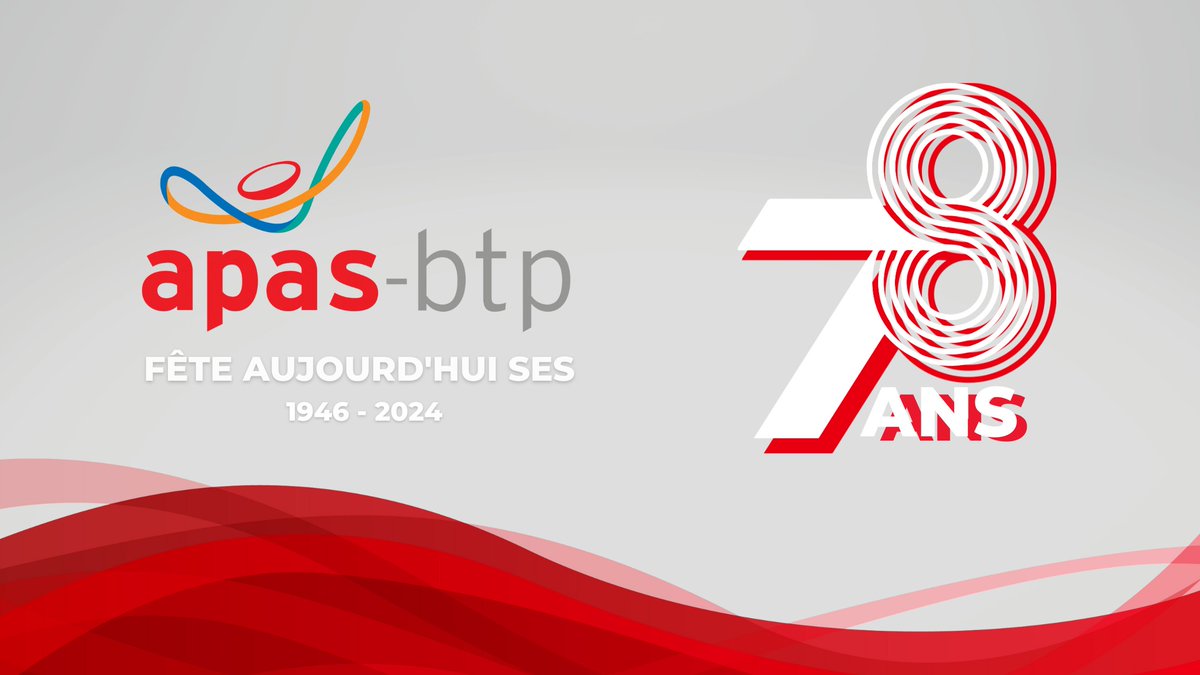 APASBTP's tweet image. Aujourd'hui, l'APAS-BTP fête ses 78 ans !

Depuis 1946, nous œuvrons pour améliorer les conditions de vie des travailleurs du secteur du BTP

Merci à tous pour votre confiance et votre engagement !

Ensemble, continuons cette belle histoire de solidarité et de progrès !

#APASBTP