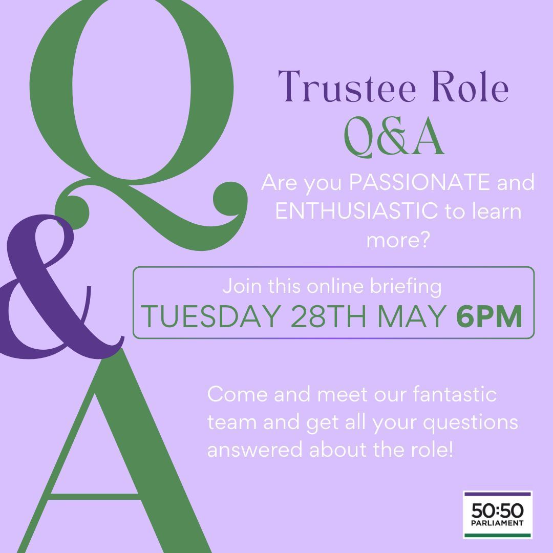 Want to know more about applying for our vital TRUSTEE roles? Join this briefing to ask our amazing team all the questions you have to see if this is the perfect fit for you! Registration link here 👉 buff.ly/3Kc5DYr #Trustee #Hiring #Charity