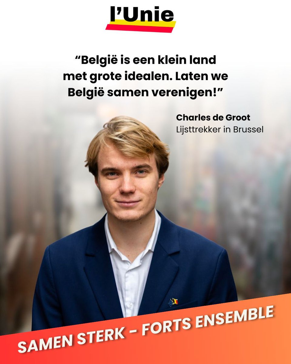 LUnieBE's tweet photo. Ontmoet Charles de Groot, voorzitter van L’Unie, en kandidaat die vastbesloten is om België te verenigen!
---------------
Rencontrez Charles de Groot, président de L'Unie, et candidat déterminé à unifier la Belgique !

#belgië #brussel #lunie #belgique #belgium #education https://t.co/GVOTKPnybi