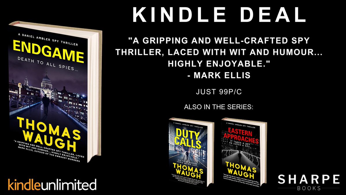 #KindleDeals #99p Endgame, By @thomaswaugh88 'A gripping and well-crafted spy thriller.' amazon.co.uk/dp/B0CWLBZF1L/ @BestThrillers #espionage #kindleseries #fridayreads