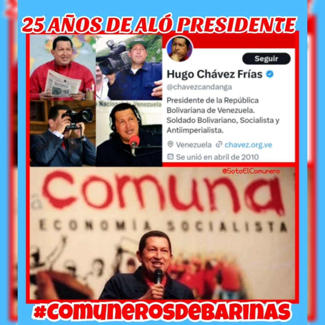 #25AñosDeAloPresidente Poder Comunal de BARINAS #ComunaONada