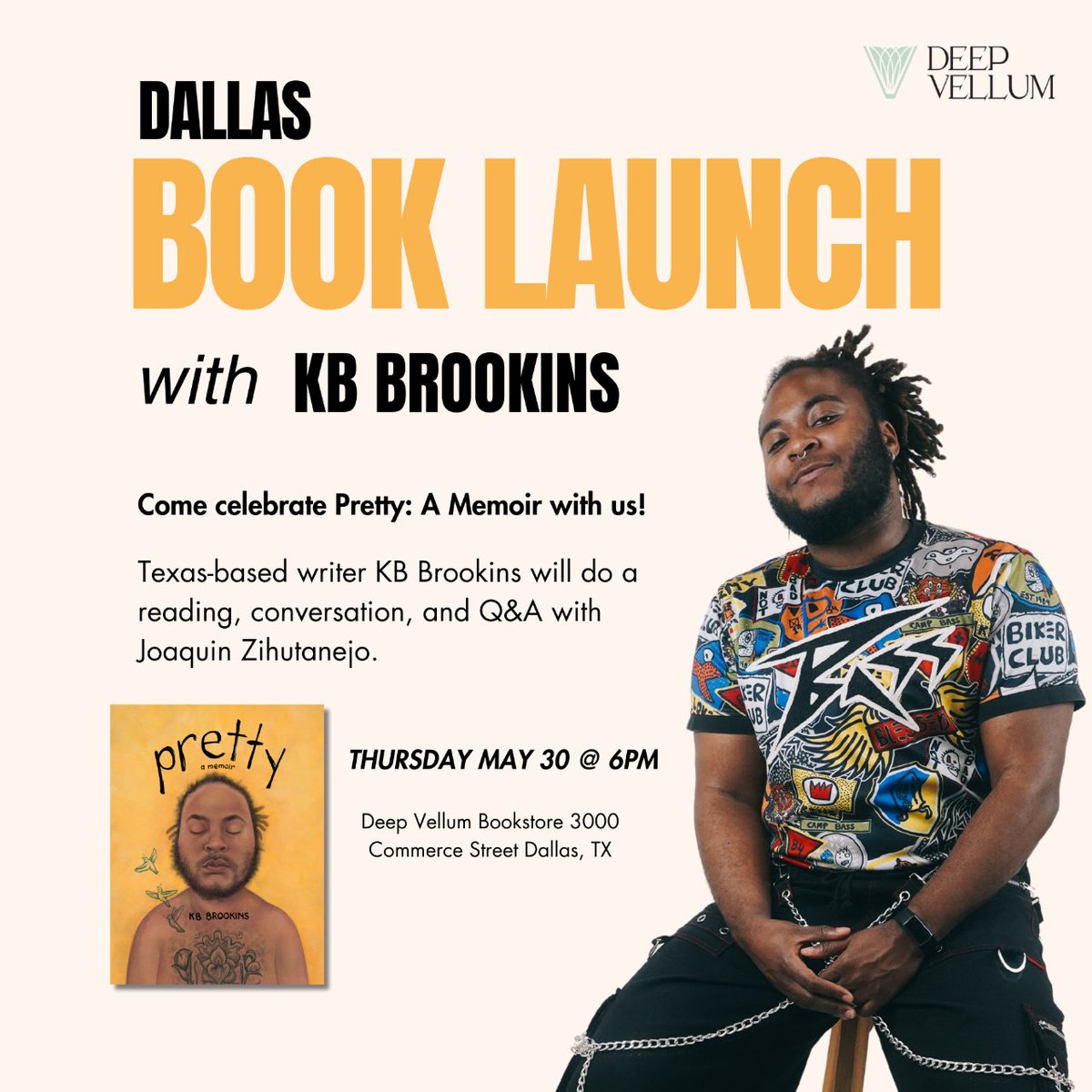 DALLAS! I'm in you 1 week from today ✨ ft. @thepoetjz 💛 ty to @DeepVellum for hosting us🫶🏾