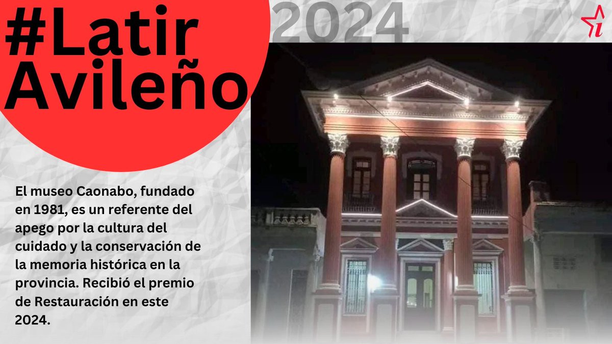 El pasado 18 de abril, Día Internacional de los Monumentos y Sitios Históricos, fueron entregados los premios en las categorías de Restauración y Conservación; el museo Caonabo, de Morón fue una de las dos instituciones premiadas. #CiegodeAvila #LatirAvileño <a href="/rocdecubano/">Roberto Carlos</a> <a href="/leoipa/">Leonel Iparraguirre</a>