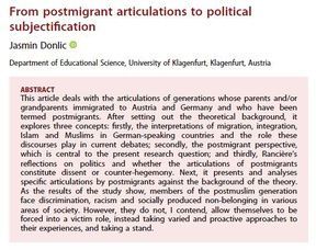ERSjournal's tweet photo. 🐣
Check out Donlic's latest article exploring the experiences of postmigrant generations in #Austria and #Germany! They delve into #Migration, integration, and perceptions of #Islam.
#Postmigration #Integration #Identity
https://t.co/IJTp1s9wRi https://t.co/PYe1iCZZmb