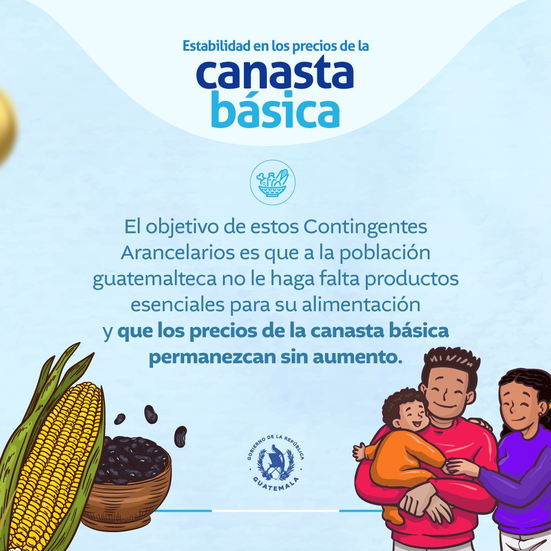 ¡Cuidando la economía familiar y garantizando la alimentación de todas y todos, #GuatemalaSaleAdelante! 🌽🛒🫘