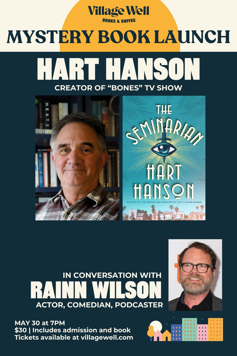 This @HartHanson is one of my favorite people and has written a humdinger of a murder mystery!