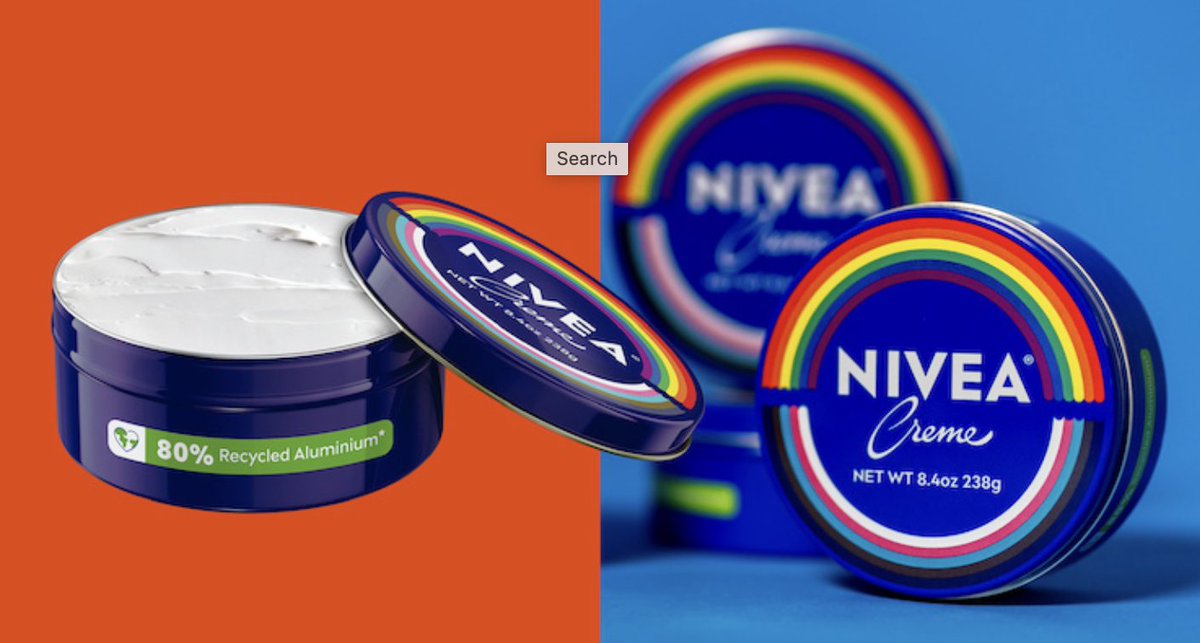 Nivea prepares for Pride Month with its 'Proud In Your Skin' initiative. The brand partnered with Pflag for this social media campaign, and Nivea will offer its hand creme in a Pride Tin. ➡️hubs.li/Q02xZWR90 #beautypackaging #nivea #NIVEASquad #ProudInYourSkin