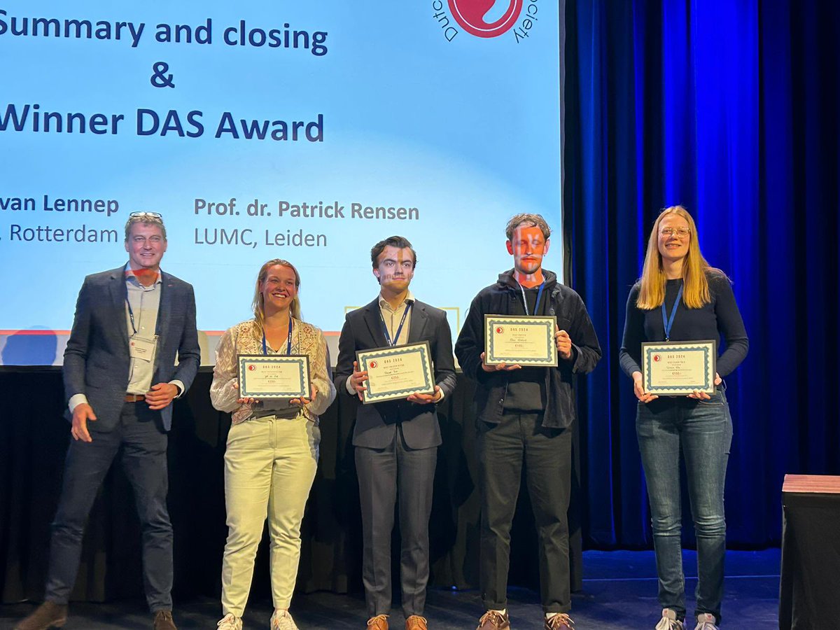 Excellent day of science at the DAS 2024. Thanks all for contributing to the symposium of the Dutch Atherosclerosis Society and congrats to the awards winners. 
#das2024
