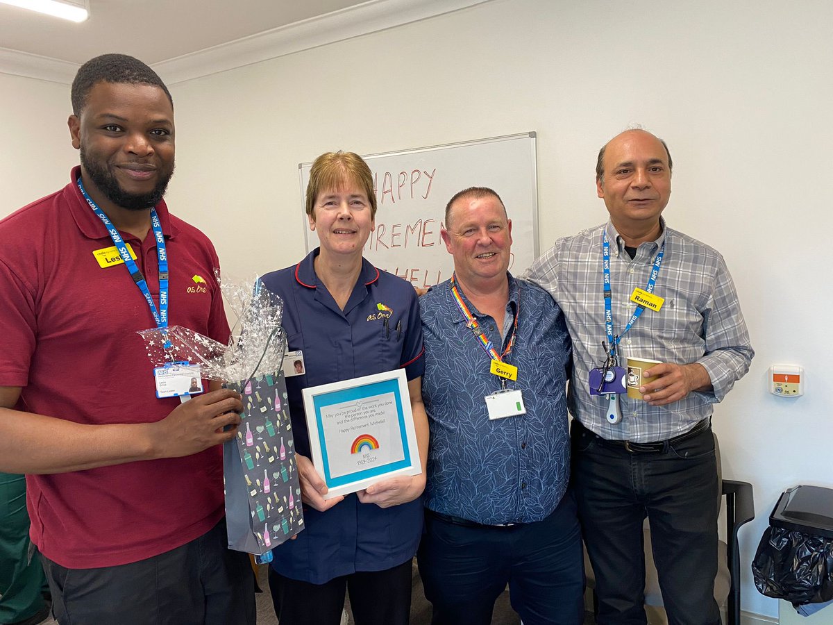 Thank you Michelle for your 34 years of dedicated service to your profession. You have been an inspiration for so many nurses and your dedication and commitment to our service users has been of the highest standards. We wish you a  very happy retirement you will be missed by all