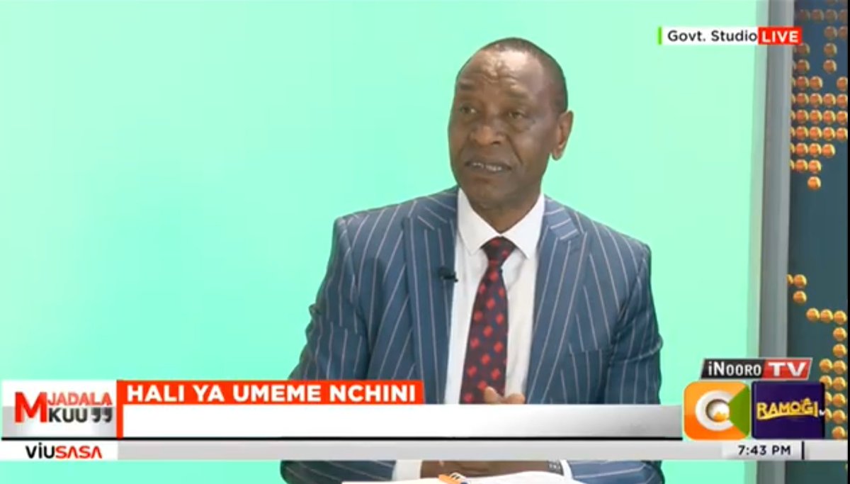 Chair, Committee on Energy Wahome Wamatinga @Sen_Wamatinga discussing policy aspects related to the realisation of affordable energy in Kenya. Join ##TheBigConversation live on @citizentvkenya